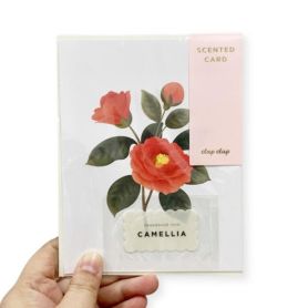 Botanical Scented Card - Camellia
