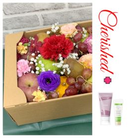 Mother's Day - Cherished - Fruits and Flower Box